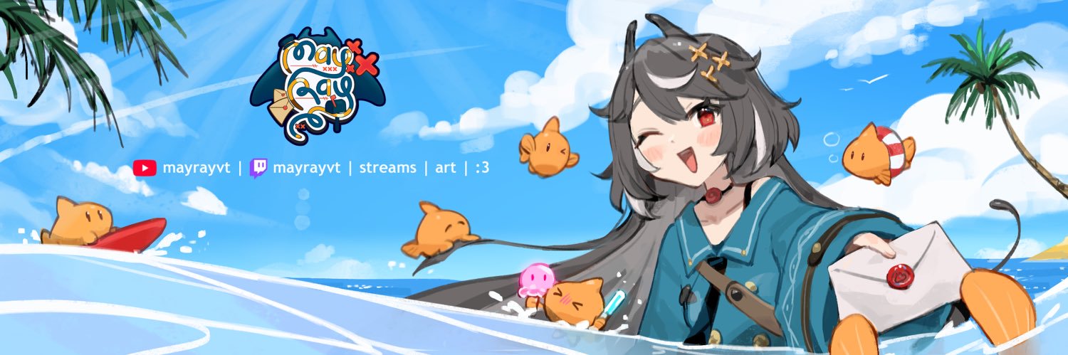 MayRay 💌 manta ray vtuber banner