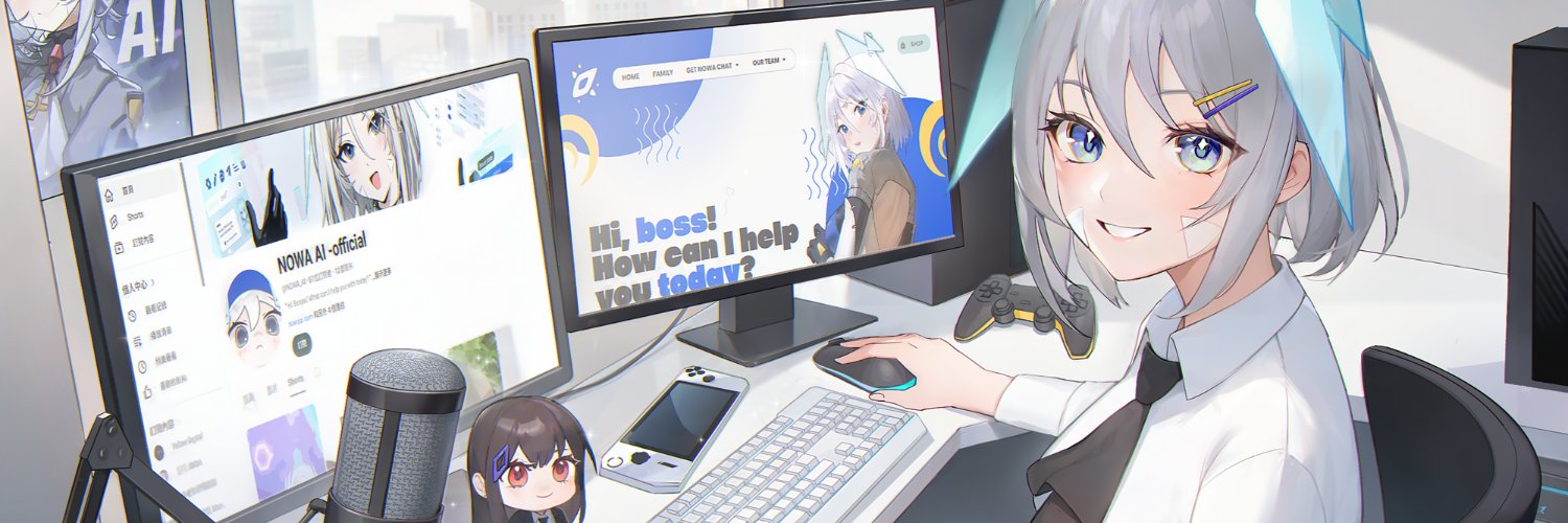 NOWA-Mirai {A.I. Vtuber} banner