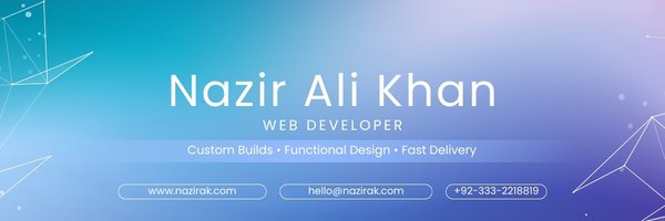 Nazirakdev Profile Banner