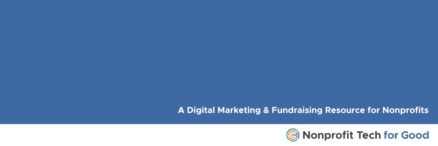 Nonprofit Tech for Good's banner