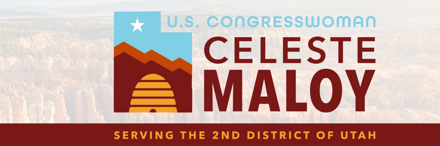 Rep. Celeste Maloy's banner