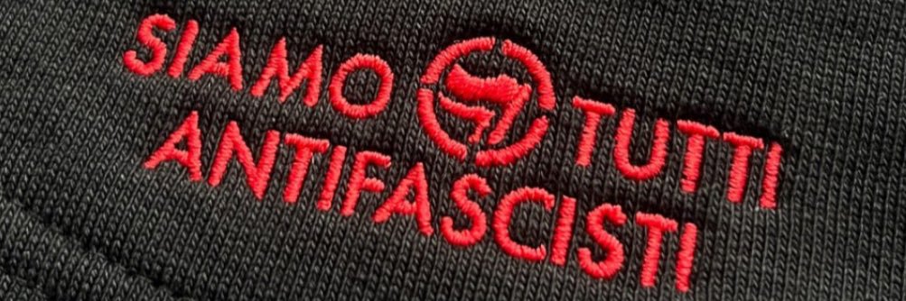 antifascist blu eyed angel banner