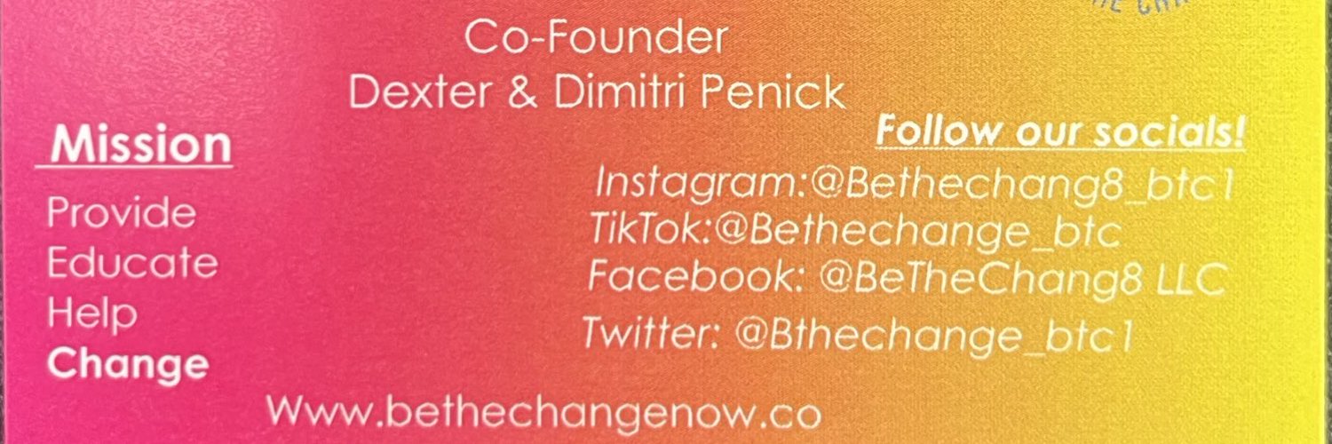 Bethechang8 LLC Profile Banner
