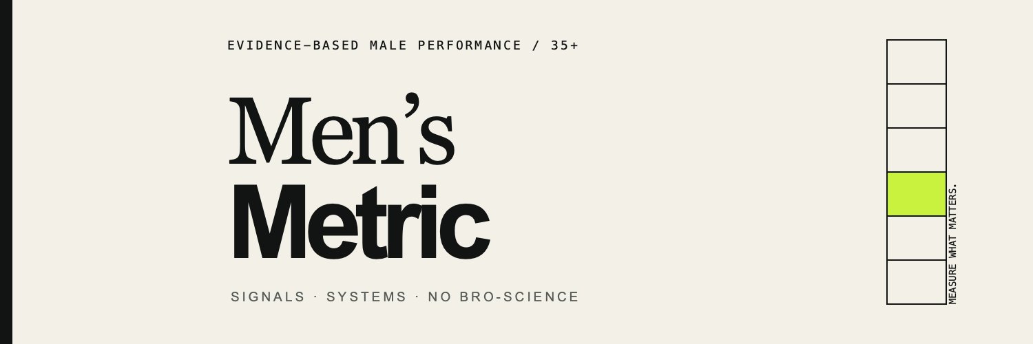 MensMetric's profile banner image