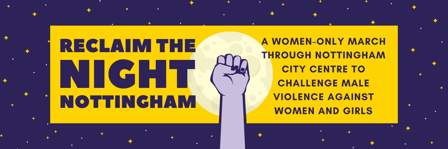 Reclaim the Night Nottingham 🌙 banner