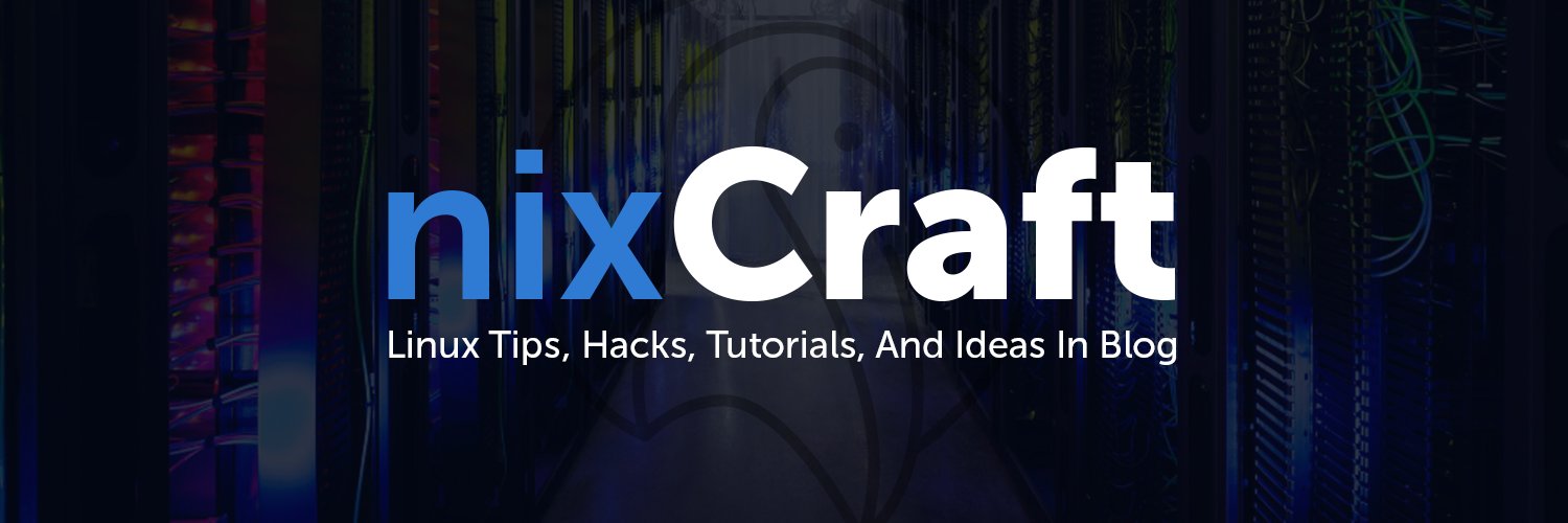 nixCraft 🐧's banner
