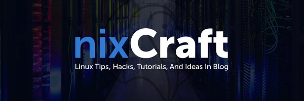 nixcraft Profile Banner