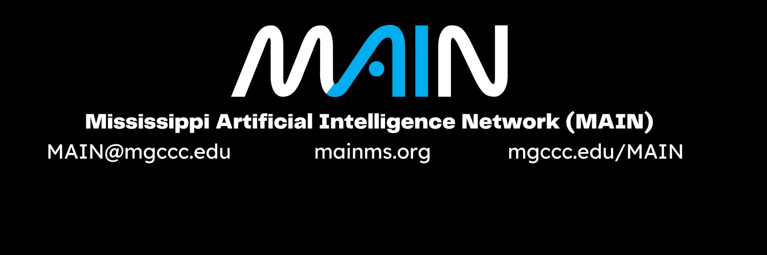 Mississippi Artificial Intelligence Network (MAIN) banner