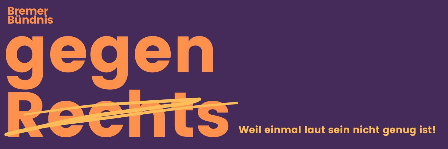 Bremer Bündnis gegen Rechts banner