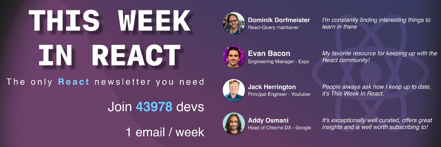 This Week In React banner