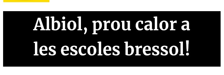 Prou Calor Escoles Bressol de Badalona banner