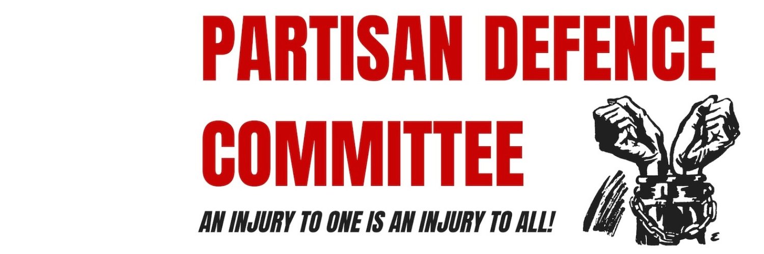 Partisan Defence Committee/Britain banner