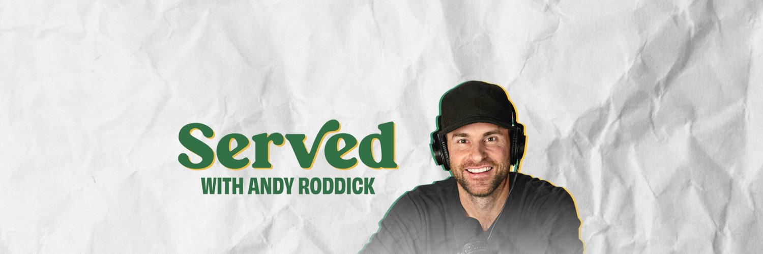 Served with Andy Roddick's banner