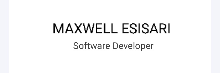 Maxwell Esisari banner