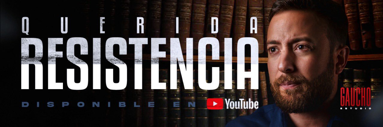 Agustín Laje's banner