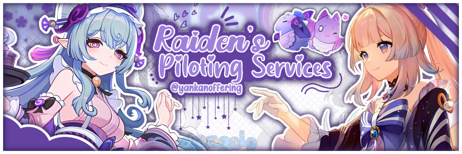 raiden ₊˚౨ৎ˚‧ genshin & hsr pilot's banner