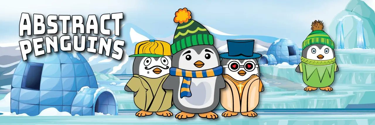 Abstract Penguins banner