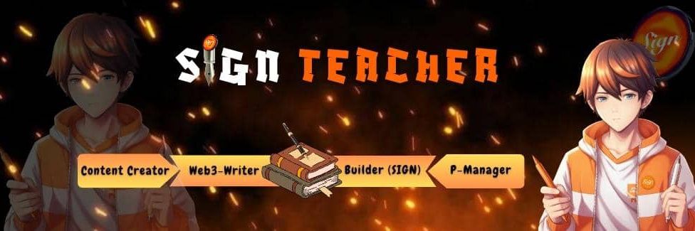 Sign Teacher🧡🔥 banner