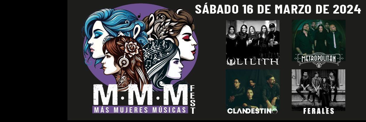 M.M.M. Fest (Más Mujeres Músicas Fest) banner