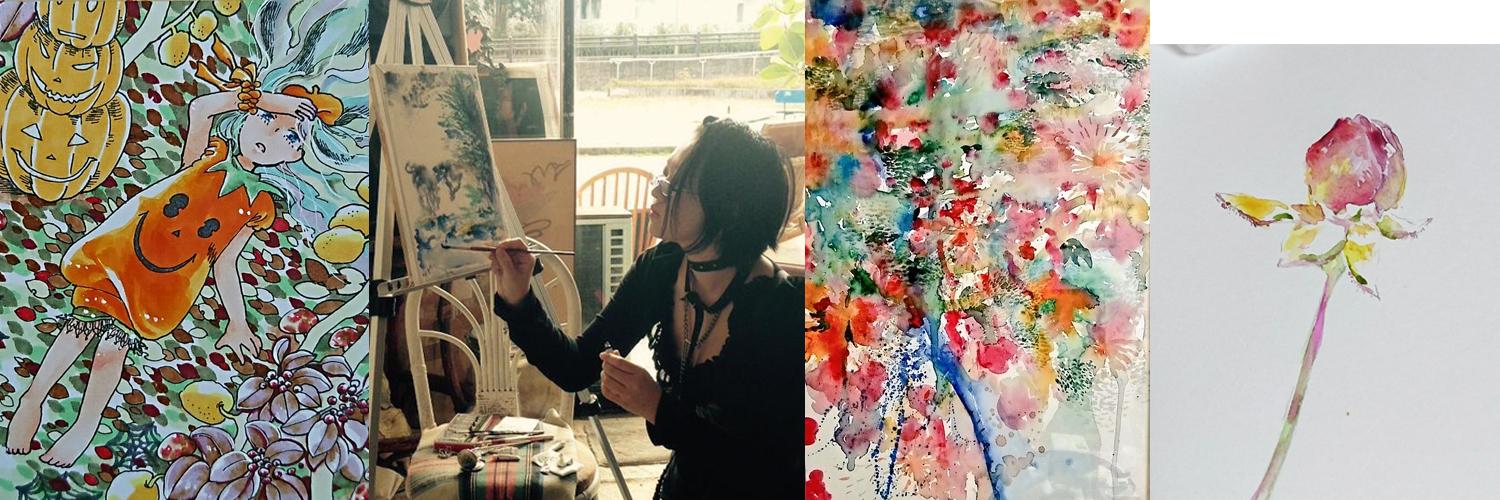 かうち🎨水彩と漫画が好き banner