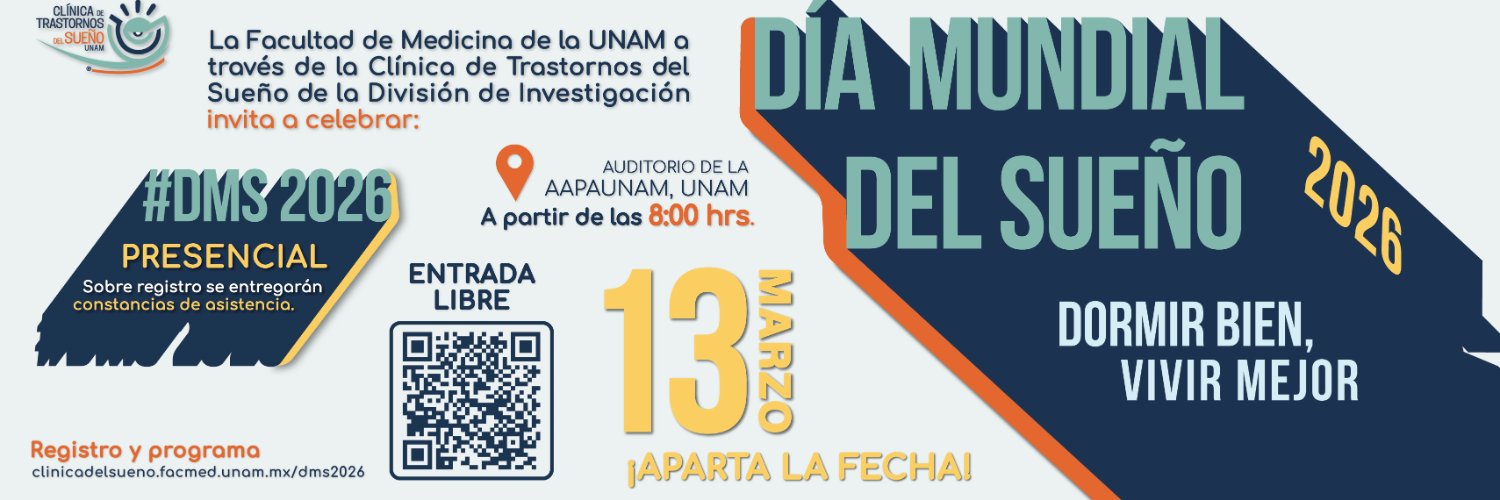 Clínica de Trastornos del Sueño UNAM banner