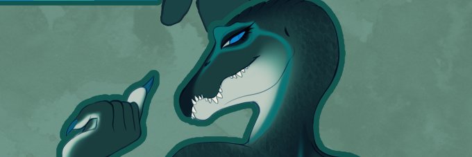 Annaliese the Spinosaurus banner