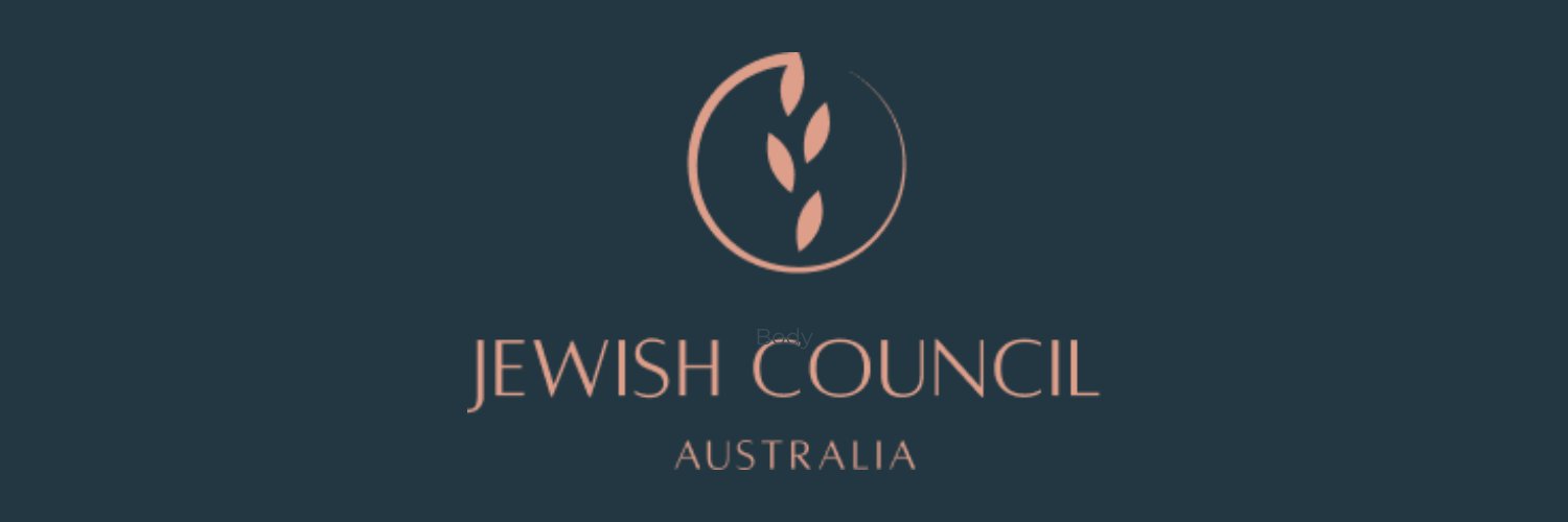 Jewish Council of Australia's banner
