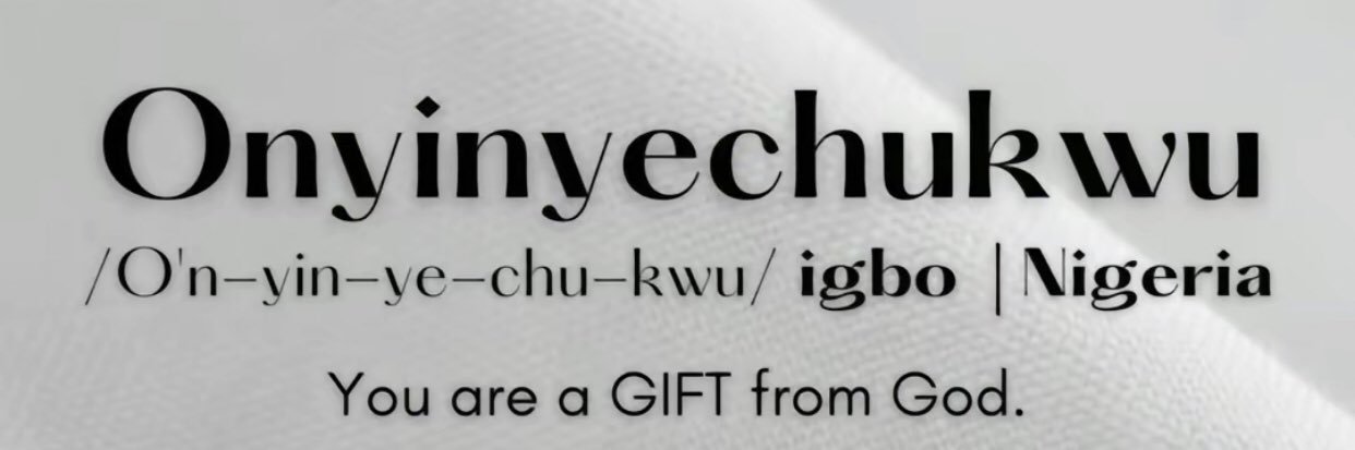 ONYINYECHUKWU banner