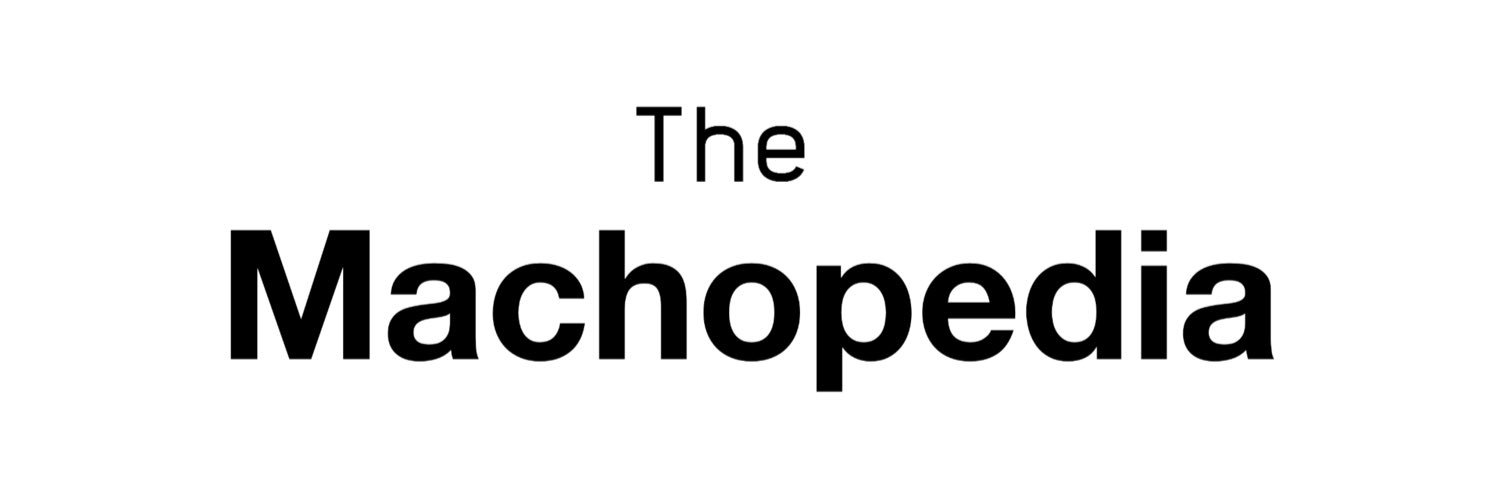 The Machopedia banner