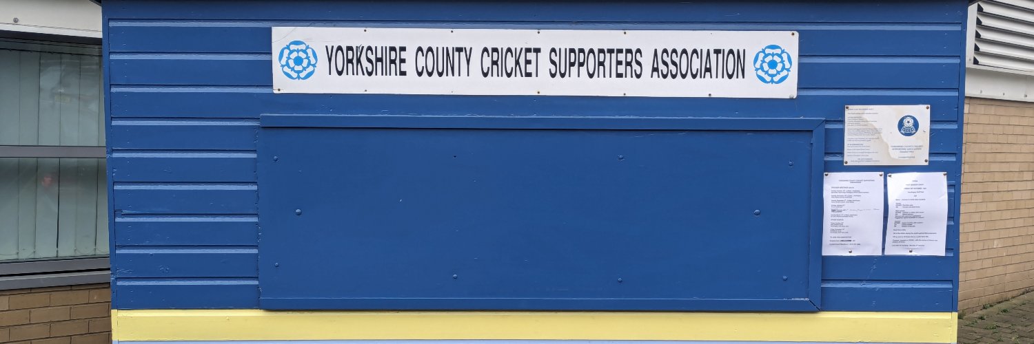 Yorkshire County Cricket Supporters' Association banner