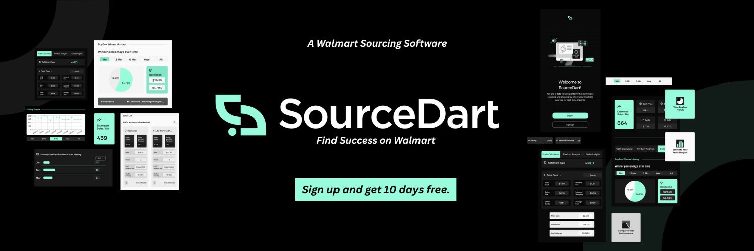SourceDart | Walmart Sourcing Software banner