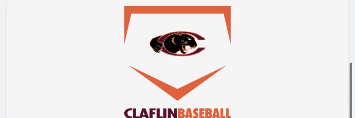 Claflin University Baseball banner