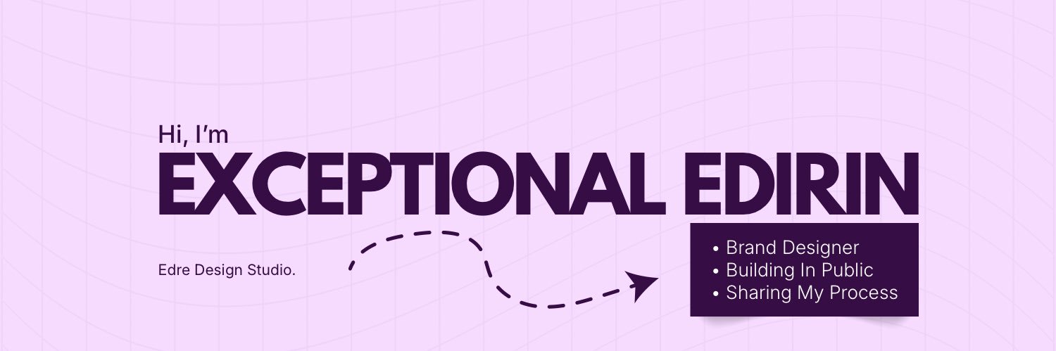 Exceptional Edirin | Brand Designer banner