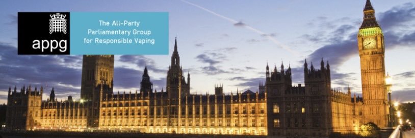 APPG for Responsible Vaping's banner