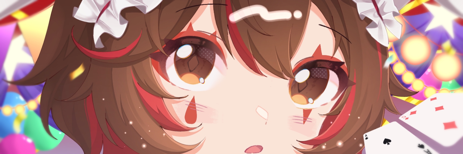 moi🎪🃏 clown vtuber banner