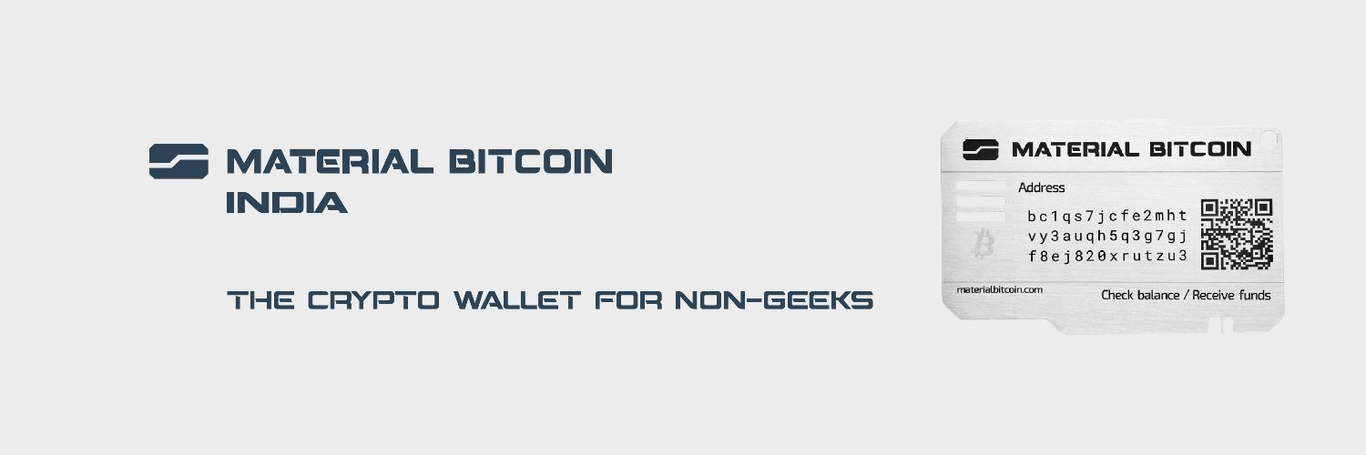 Material Bitcoin India 🇮🇳 banner