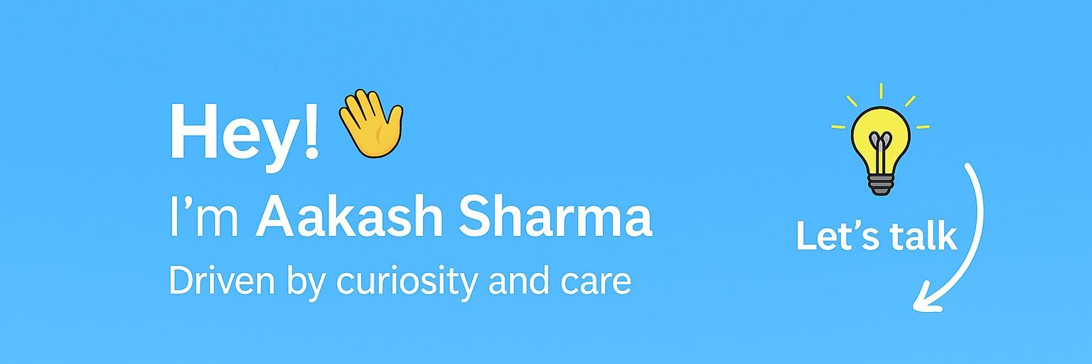 Aakash Sharma banner