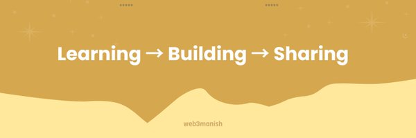 Web3Manish Profile Banner