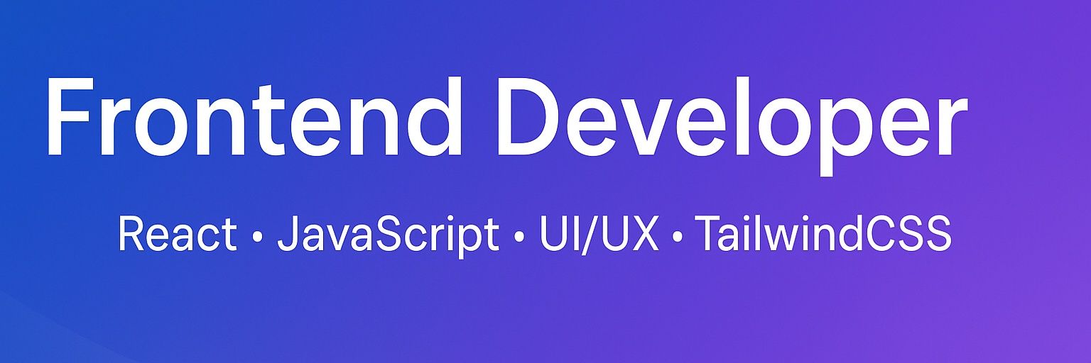 Tobun Olamide | Frontend Developer banner