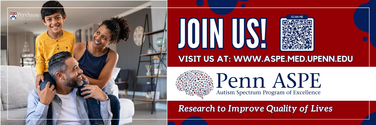 UPenn Autism Spectrum Program of Excellence (ASPE) banner