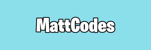 matty_codes Profile Banner