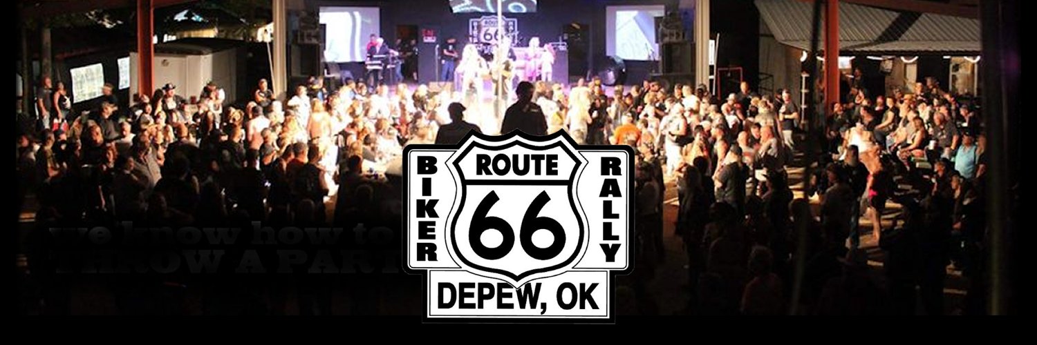 Route 66 Biker Rally banner