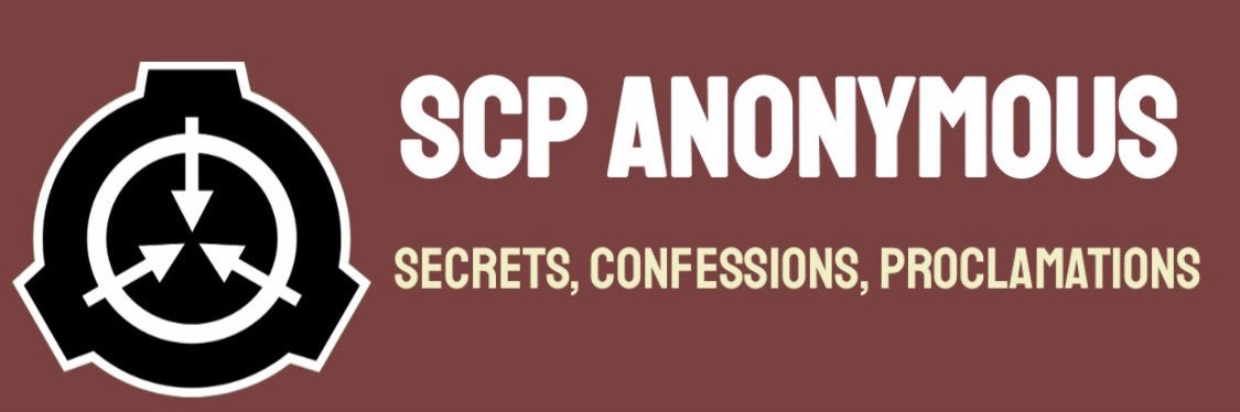 SCP ANONYMOUS banner
