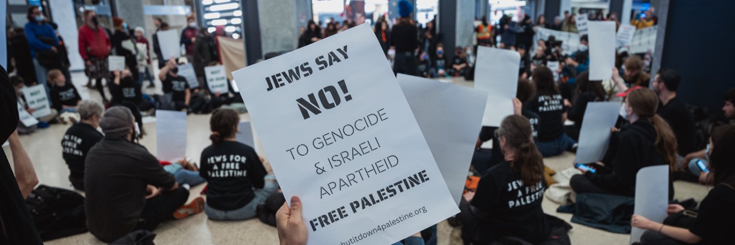 Jews Say No To Genocide's banner