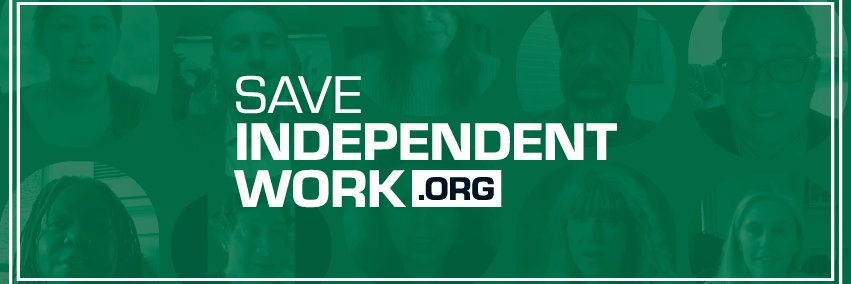 Save Independent Work's banner