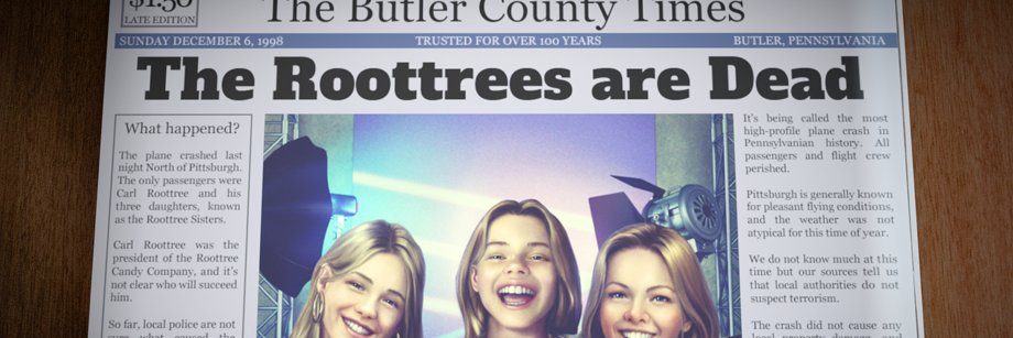 The Roottrees are Dead banner