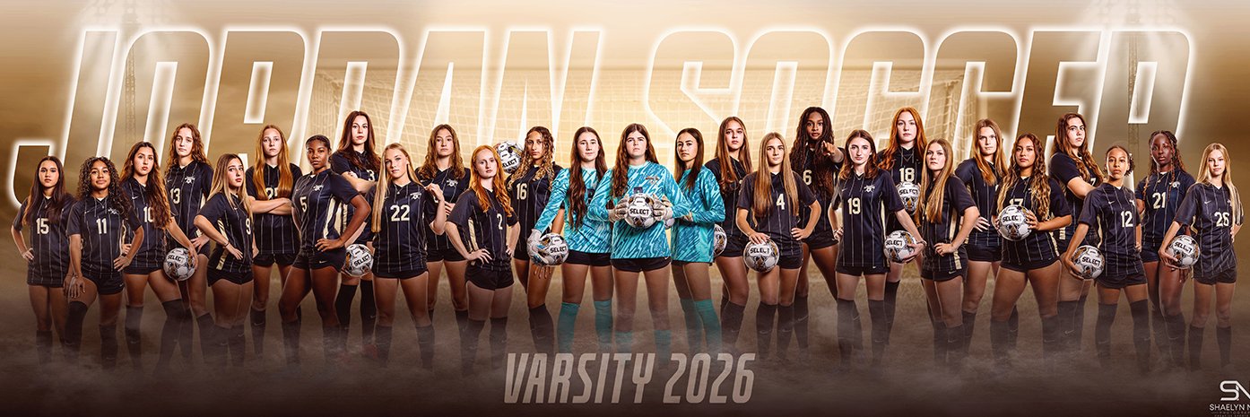 Jordan Warriors Girls Soccer banner