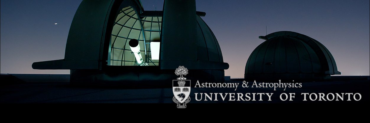 UofT D. A. Dunlap Dept of Astronomy & Astrophysics banner