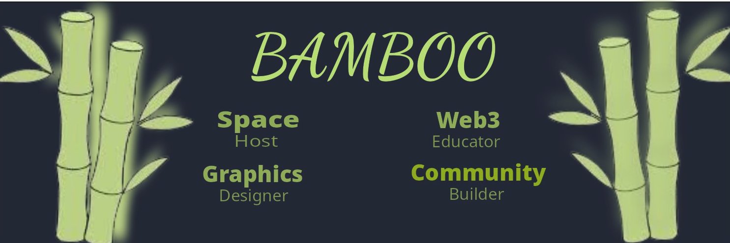 Bamboo banner