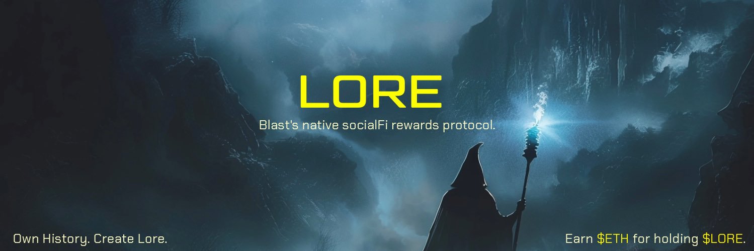 LORE. banner